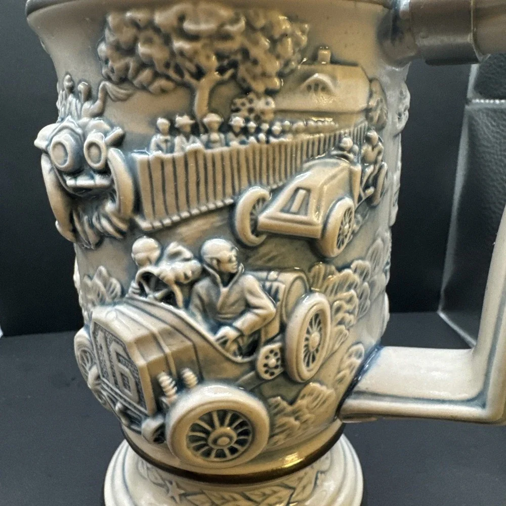 Handcrafted‎ Racing Car Stein by Avon
